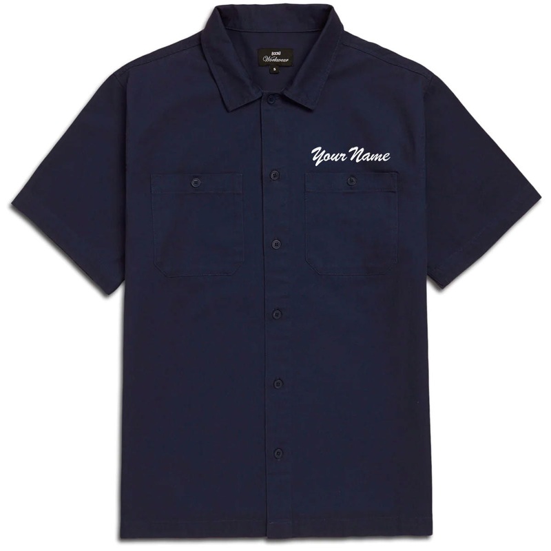 CCS Custom Embroidered Work Shirt – Navy