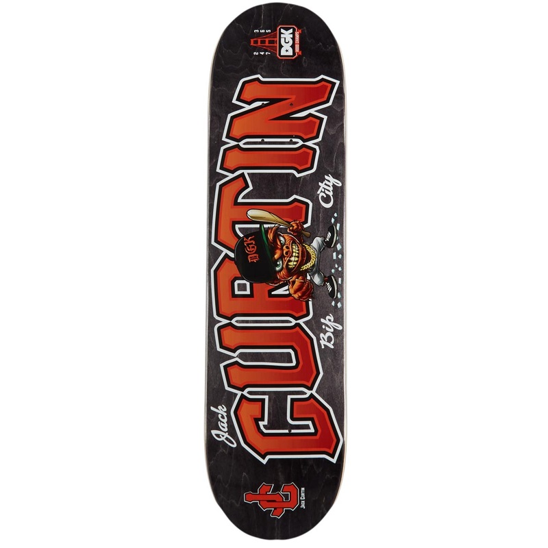 DGK Bip City Jack Curtin Skateboard Deck – Black – 8.06
