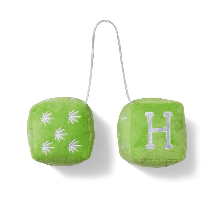 HUF Plantlife Fuzzy Dice – Huf Green