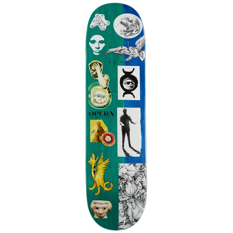 Opera Trey Wood Other Side Skateboard Deck – 8.25