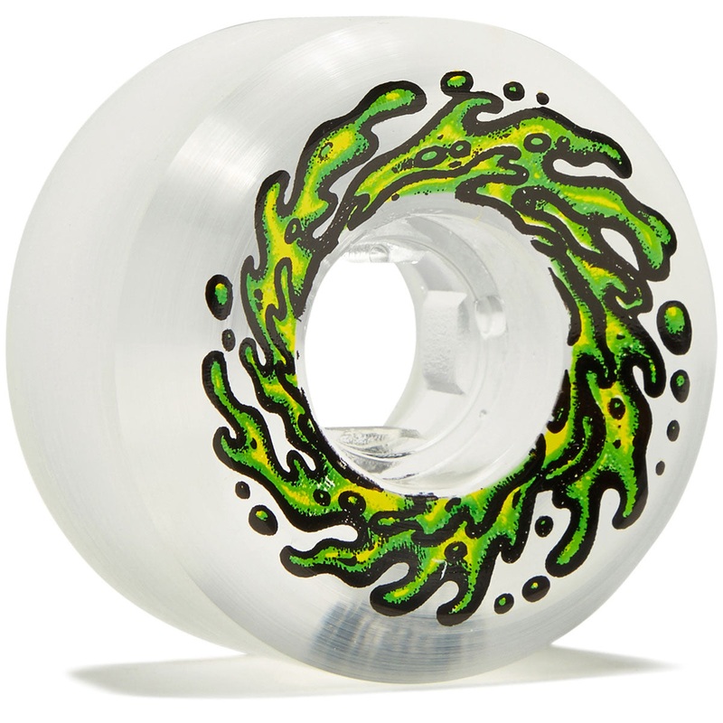 Slime Balls Mirror Vomits 99a Skateboard Wheels – Clear – 53mm
