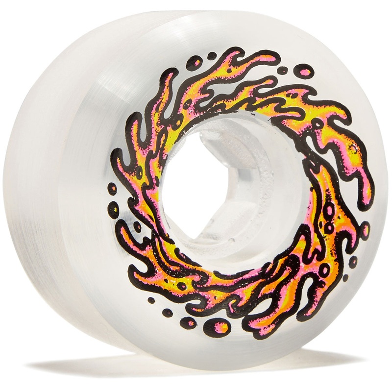 Slime Balls Mirror Vomits 99a Skateboard Wheels – Clear – 54mm