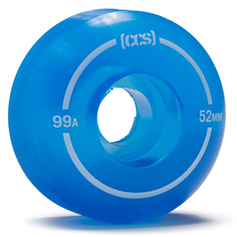 CCS Clear 99a Skateboard Wheels – Blue – 52mm