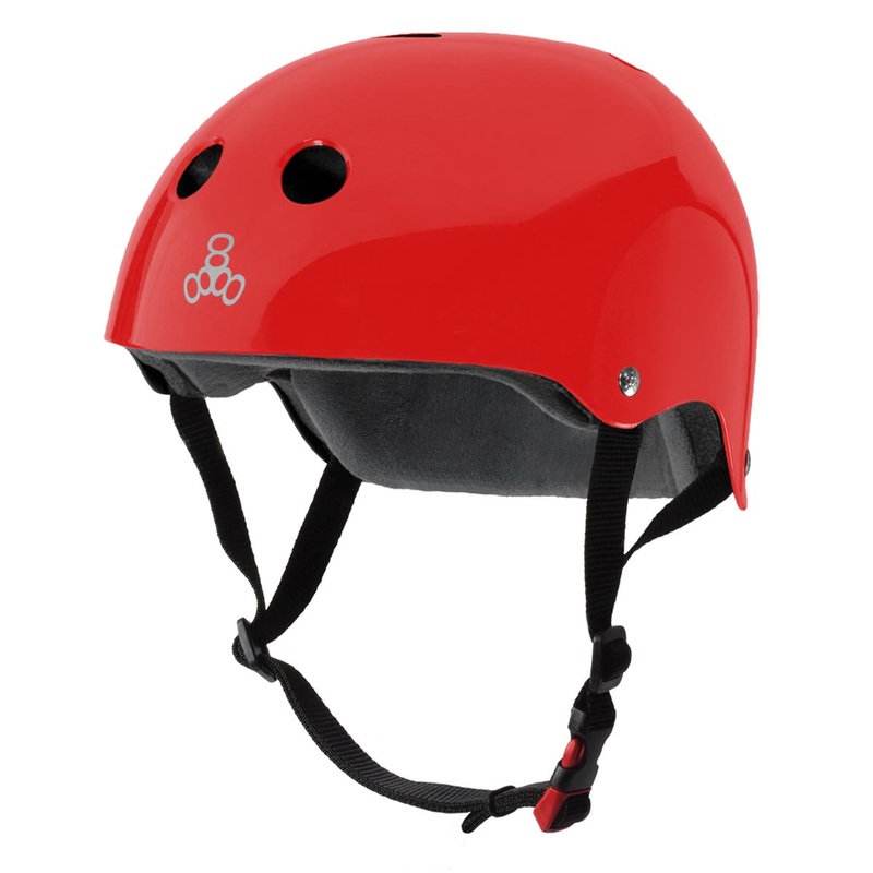 Triple Eight Certified Sweatsaver Helmet – Blood Red Glossy