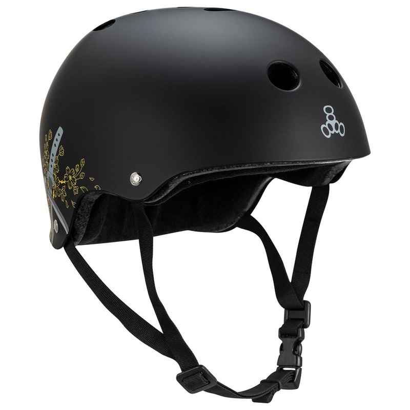 Triple Eight Certified Sweatsaver Sky Brown Helmet – Black