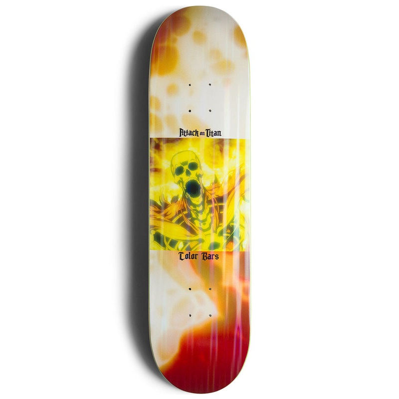 Color Bars x Attack On Titan Blasted Skateboard Deck – 8.25