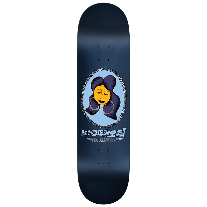 Krooked Manderson Chain Frame Skateboard Deck – Sparkle – 8.75