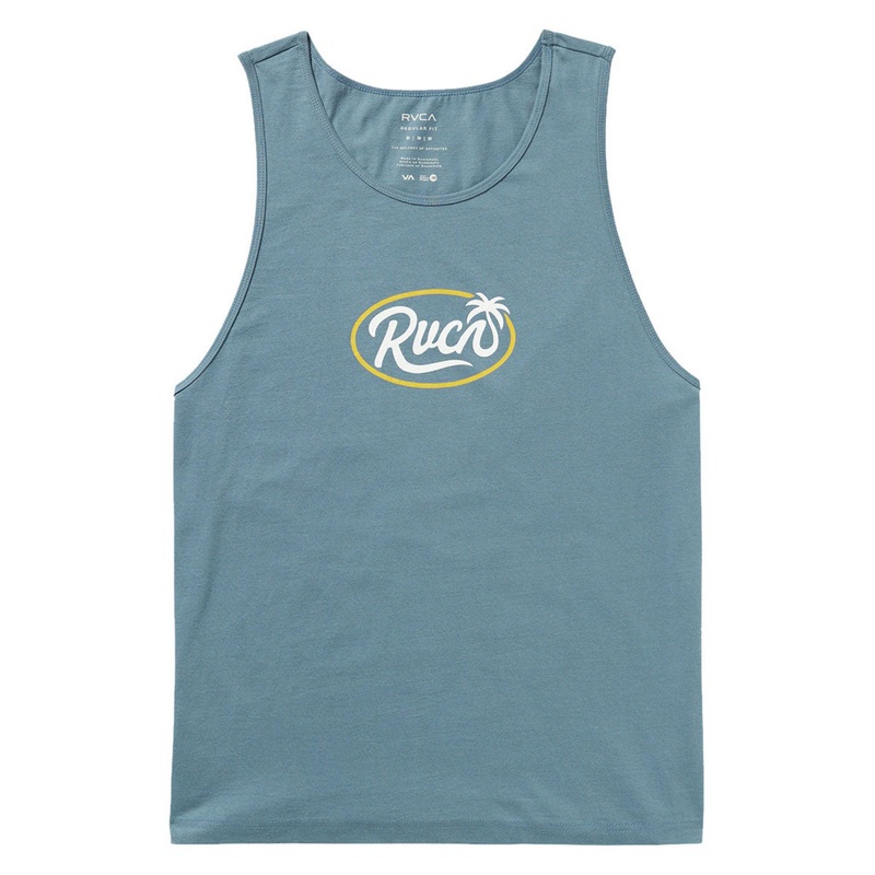 RVCA Frond Script Tank Top – Vintage Navy