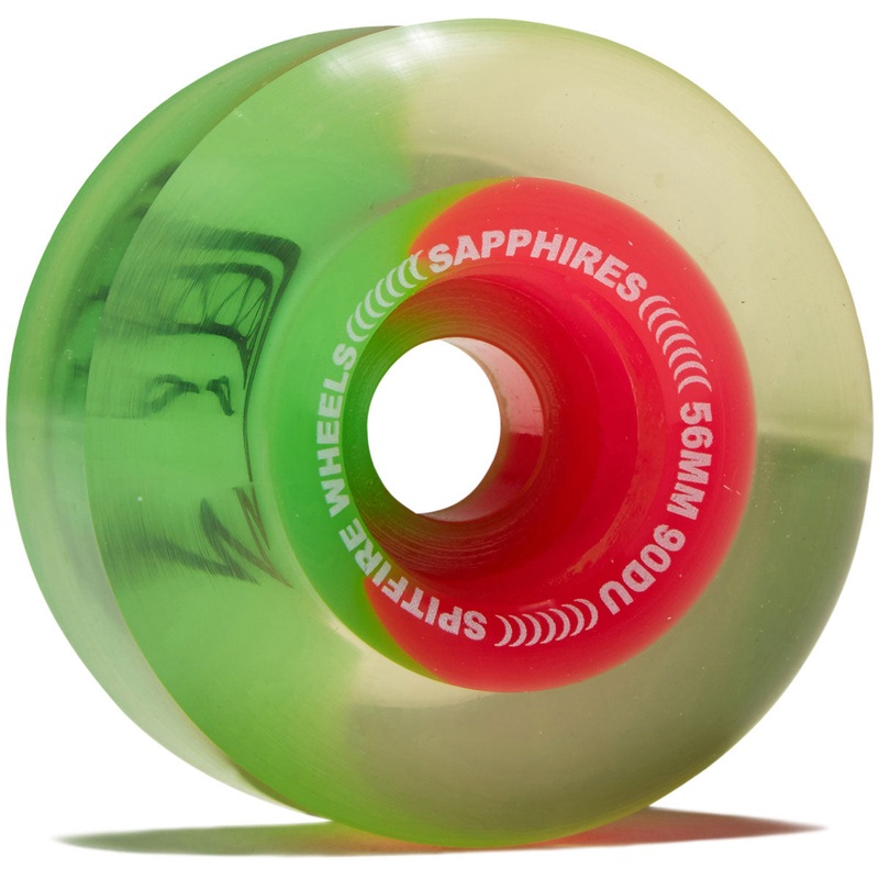 Spitfire 90d Sapphires Skateboard Wheels – Neon Pink/Green – 56mm