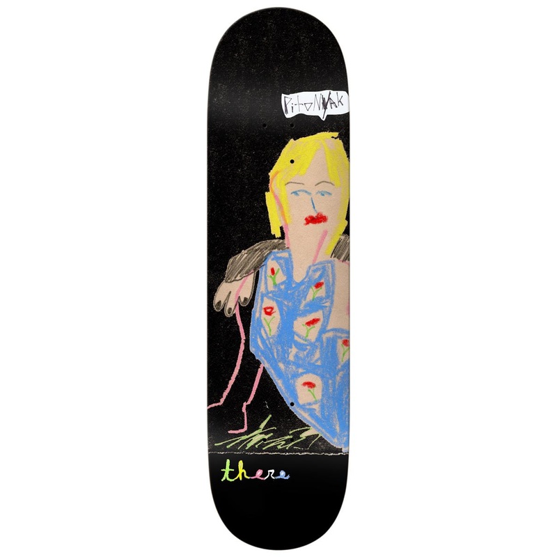 There James Pretty Skateboard Deck – Black – 8.38