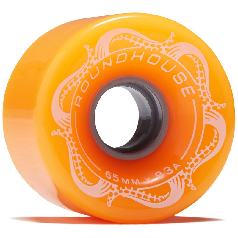 Carver Roundhouse Slick 83a Longboard Wheels – Orange Glo – 65mm