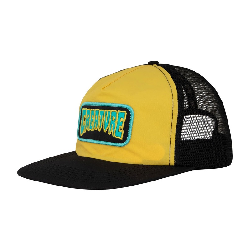 Creature Haunted Sea Mesh Trucker Hat – Cornsilk