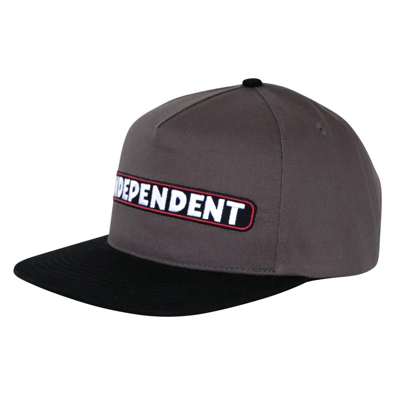 Independent BTG Speed Bar Snapback Hat – Charcoal/Black