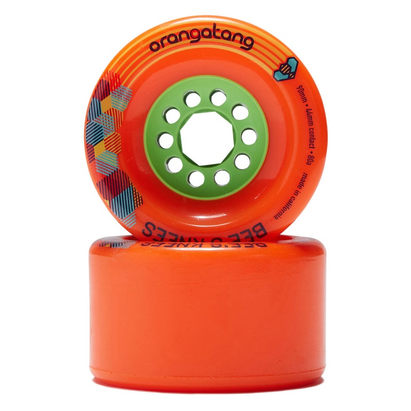 Orangatang Bee’s Knees 80a Longboard Wheels – Orange – 90mm