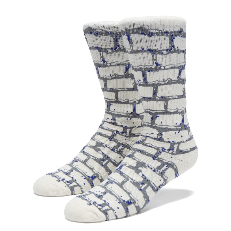 WKND Brick Socks – Cream/Charcoal/Navy