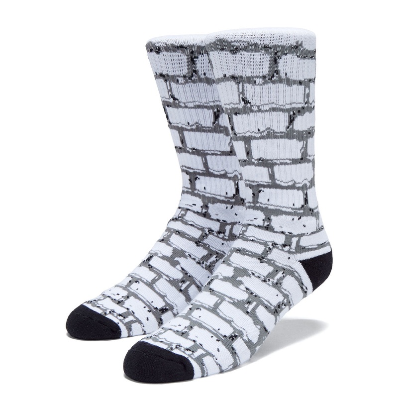WKND Brick Socks – White/Charcoal/Black