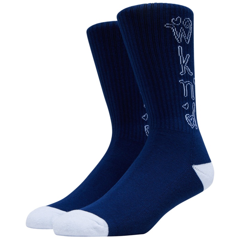 WKND Heart Socks – Navy
