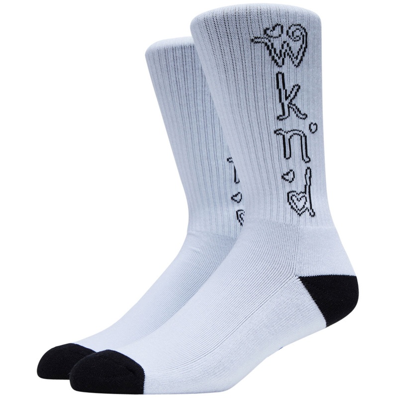 WKND Heart Socks – White