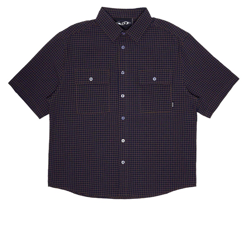 WKND Wilson Shirt – Navy/Brown