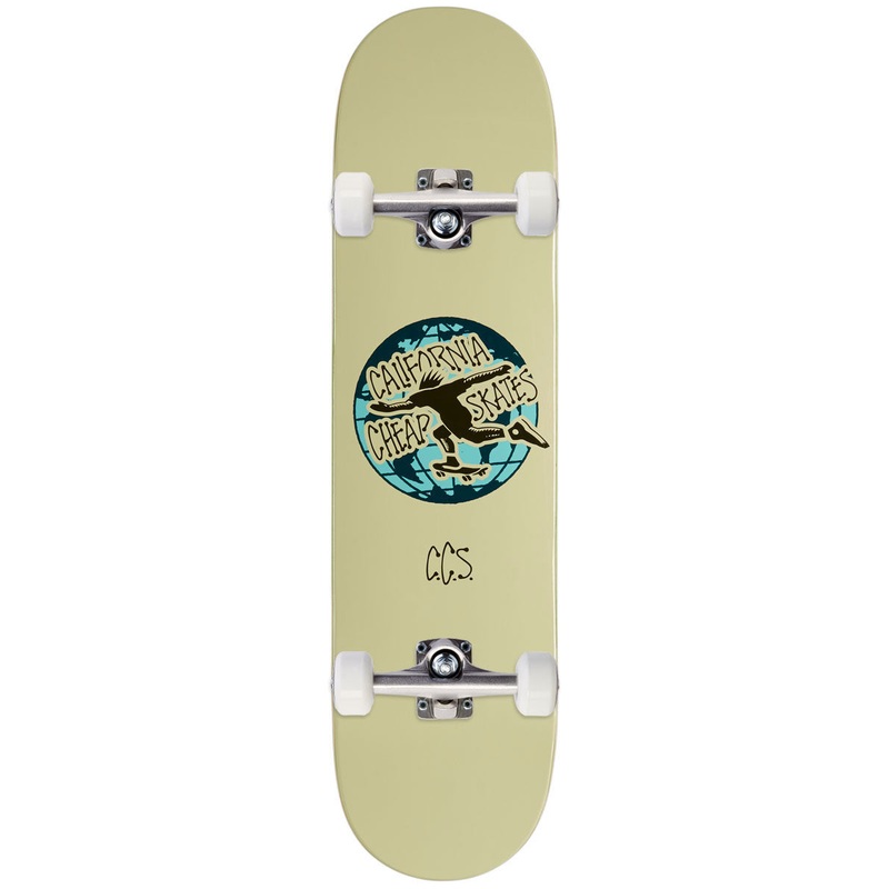 CCS Globe Skateboard Complete – Cream – 8.375