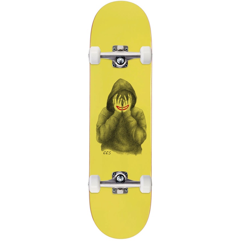 CCS Smile on The Surface Skateboard Complete – Yellow – 8.38