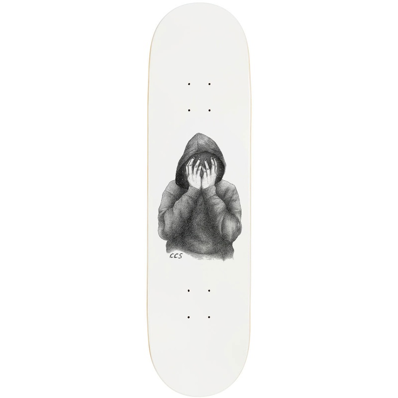 CCS Smile on The Surface Skateboard Deck – White – 8.38