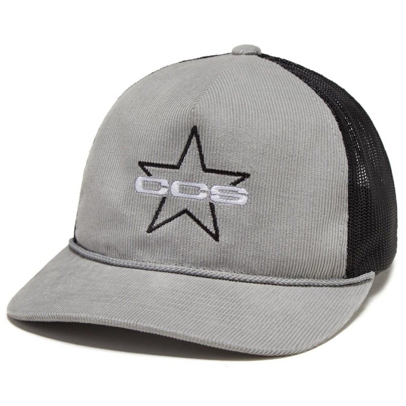 CCS 97 Star Outline Corduroy Trucker Hat – Grey