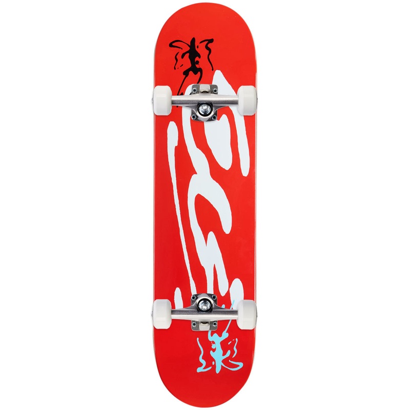 CCS Ink Blot Logo Skateboard Complete – Red – 7.50