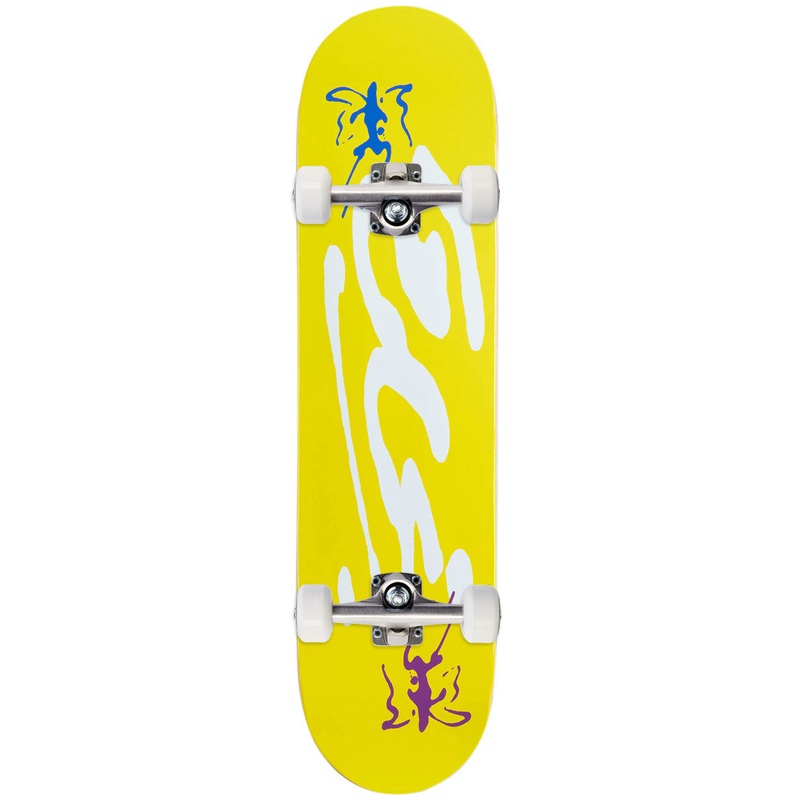 CCS Ink Blot Logo Skateboard Complete – Yellow – 7.50