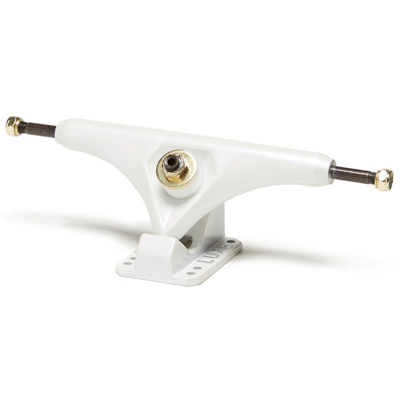 Luxe Lite 180mm Hollow Kingpin Longboard Trucks – Blizzard White