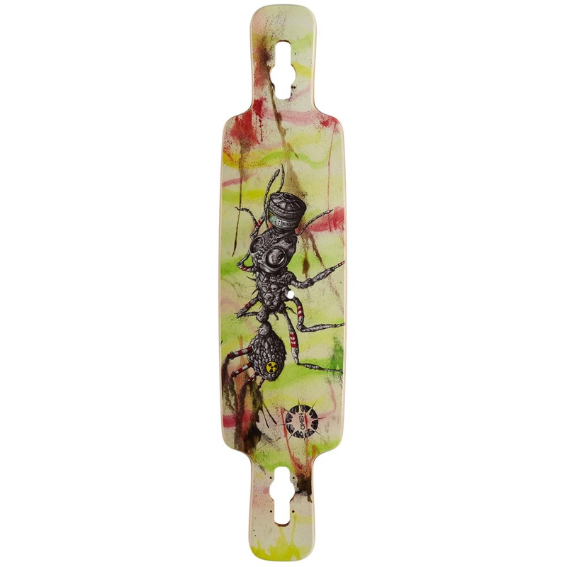Omen Ant Pollution 41 Drop Thru Kick Longboard Deck