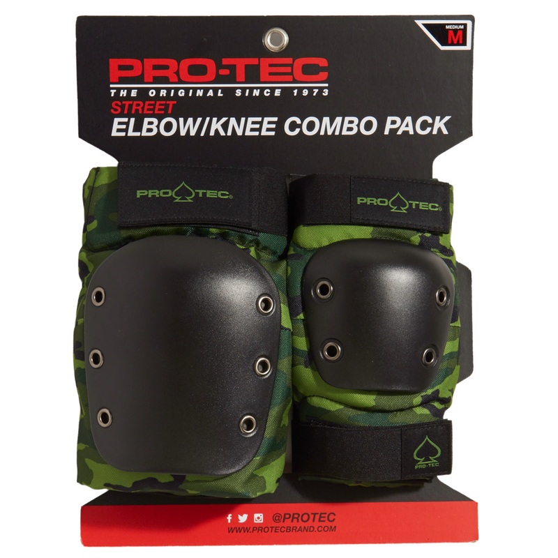 Pro-Tec Street Knee/Elbow Set of Pads – Camo