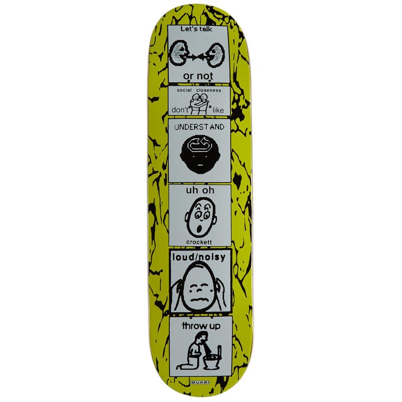 Quasi Crockett The Puker Skateboard Deck – 8.25