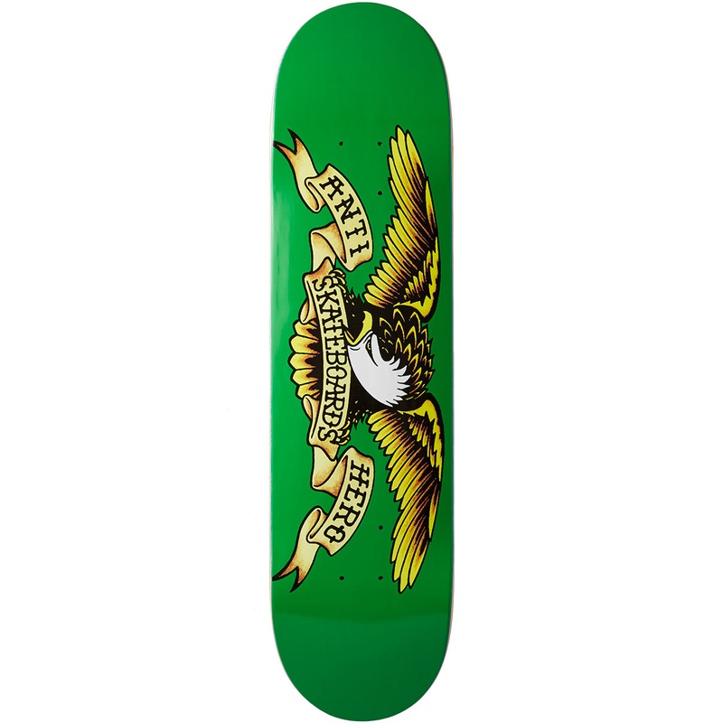 Anti-Hero Classic Eagle Skateboard Deck – Green – 7.81