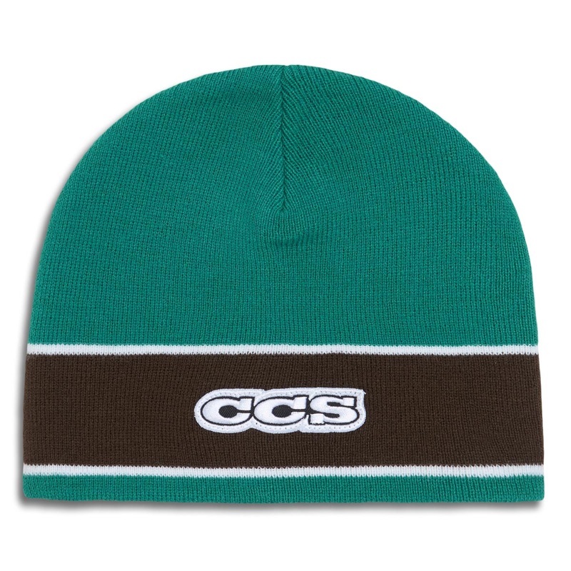 CCS Icon Skully Beanie – Green/Brown