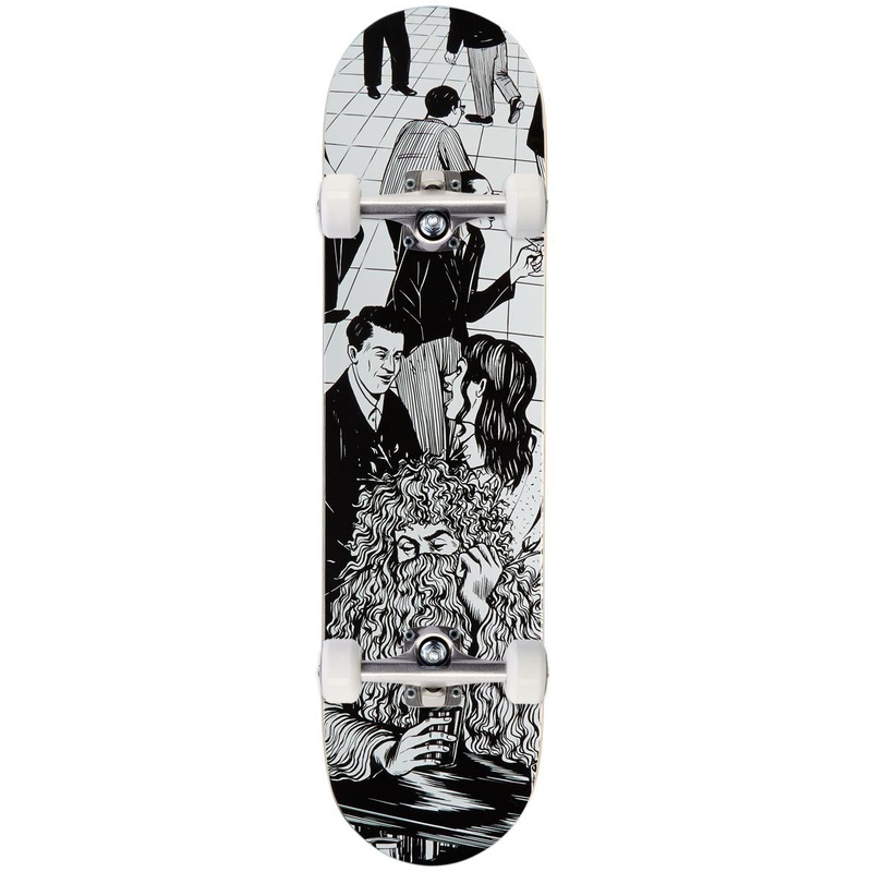 CCS Social Camouflage Bar Skateboard Complete – Black – 7.50