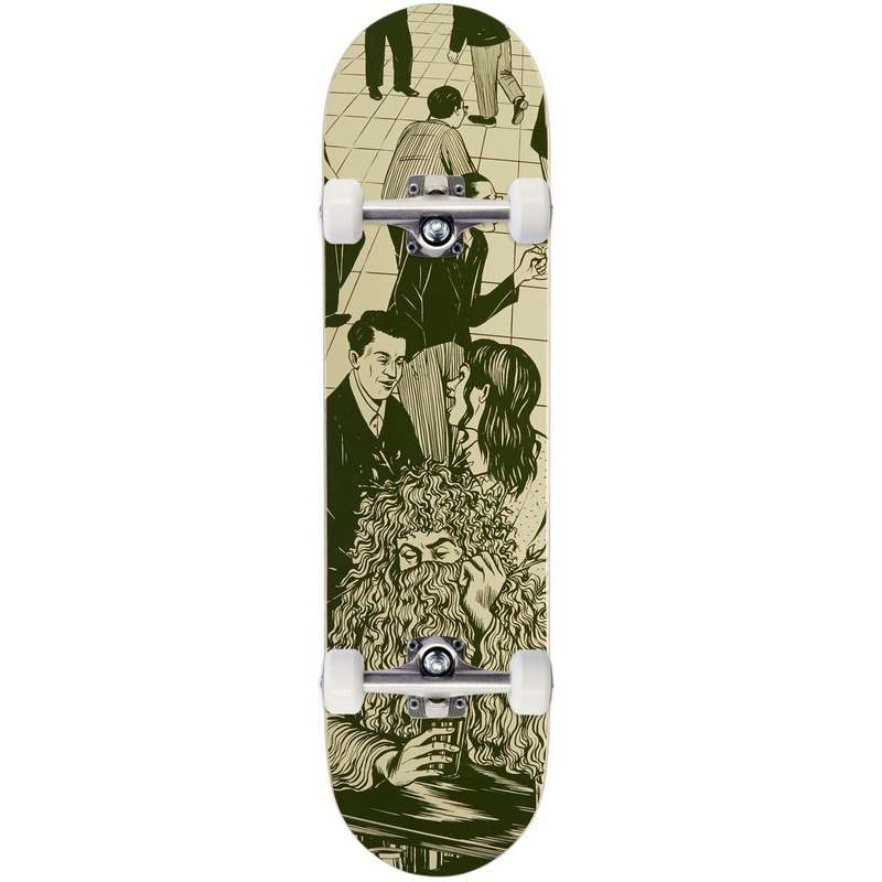 CCS Social Camouflage Bar Skateboard Complete – Green – 8.50