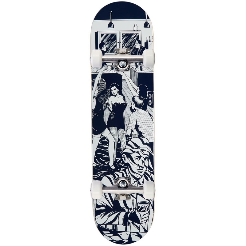 CCS Social Camouflage Party Skateboard Complete – Blue – 7.50