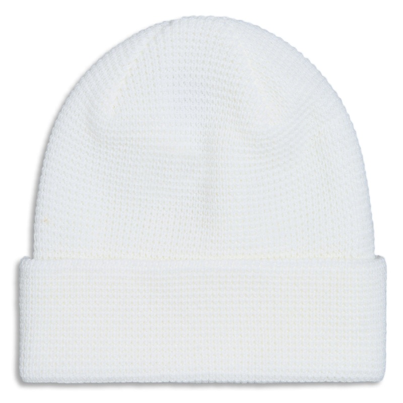 CCS Waffle Knit Beanie – White