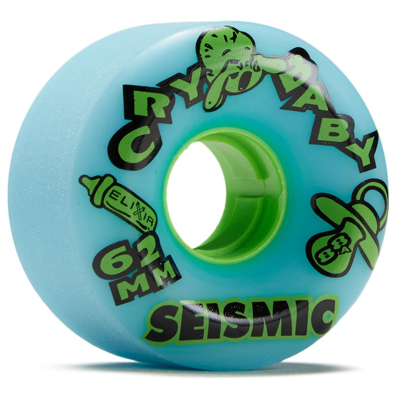 Seismic Cry Baby 88a Longboard Wheels – Blue Elixir – 62mm