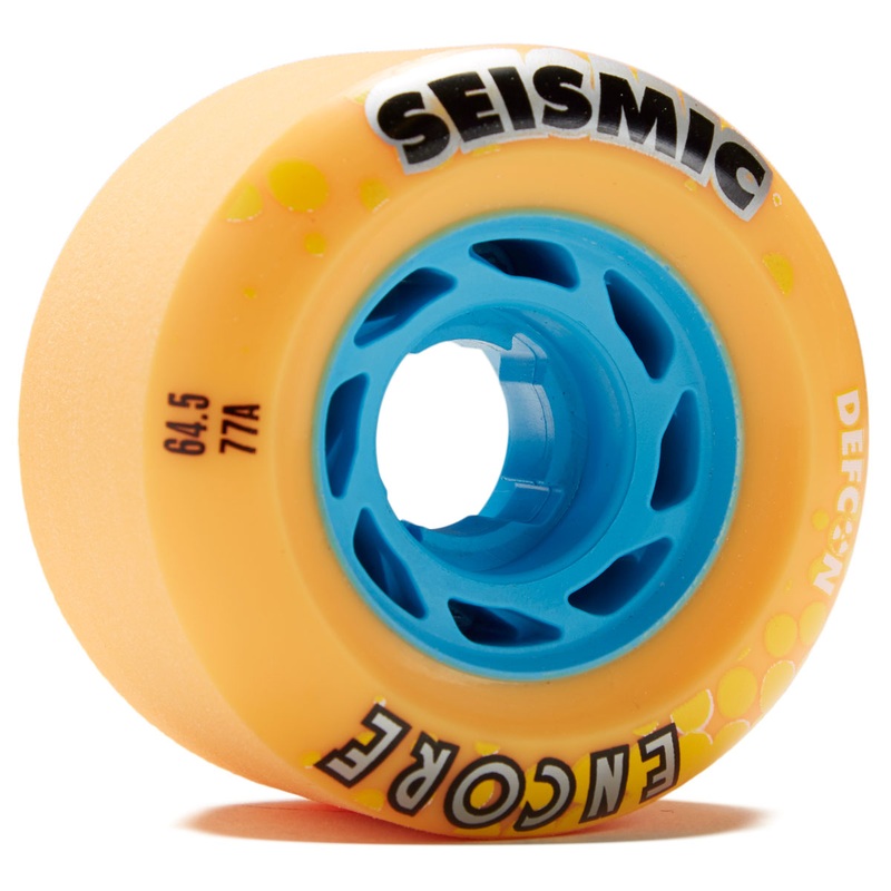 Seismic Encore 77a Longboard Wheels – Mango – 64.5mm