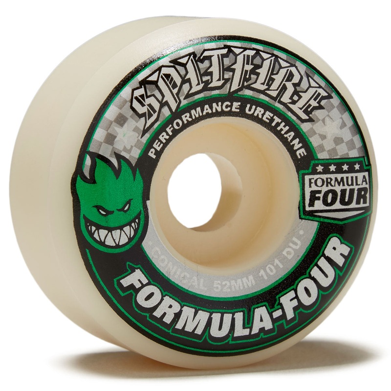Spitfire F4 101d Conical Skateboard Wheels – Green – 52mm