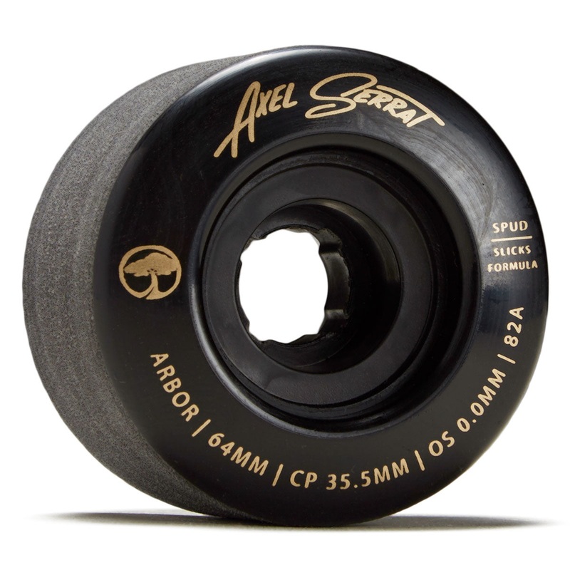 Arbor Spud Axel Serrat 82a Longboard Wheels – Black – 64mm