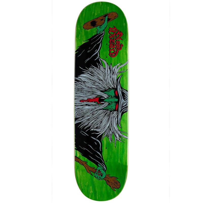 Blood Wizard Flying Wizard Skateboard Deck – Assorted Stains – 8.75