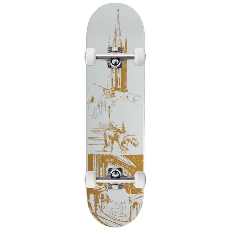 CCS Cathedral Skateboard Complete – White – 8.375