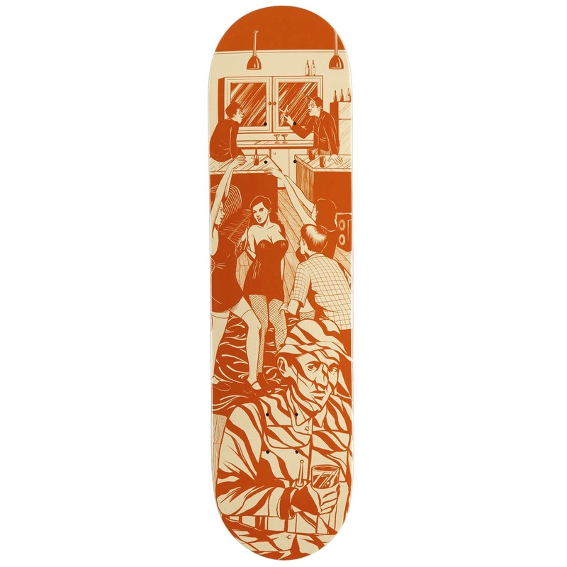 CCS Social Camouflage Party Skateboard Deck – Orange