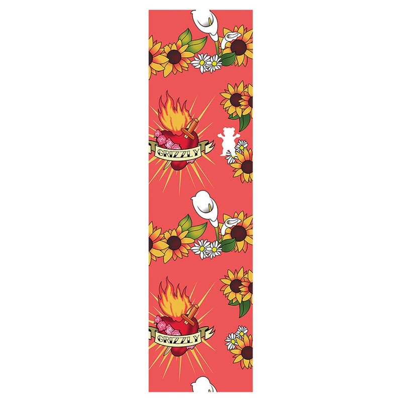 Grizzly Por Vida Grip tape – Red
