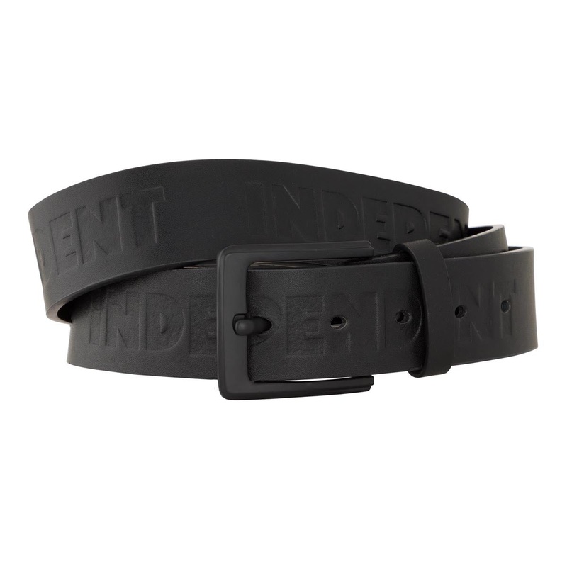 Independent Bar Logo Polyurethane Belt – Black