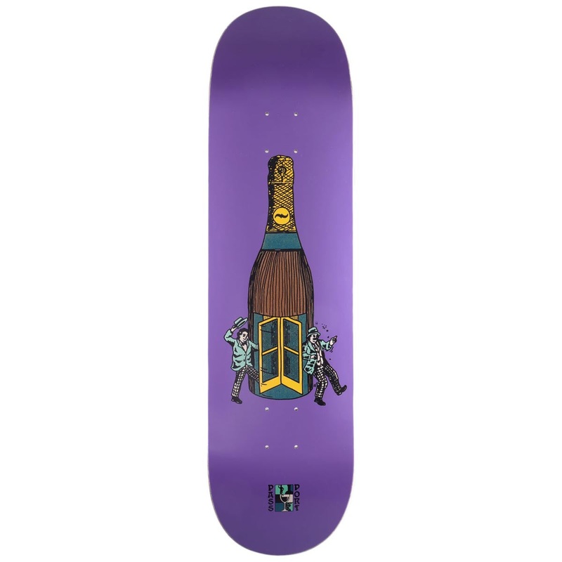 Passport Wine Em & Dine Em Always Open Skateboard Deck – 8.38