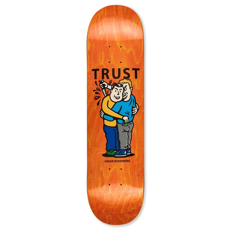 Polar Oskar Rozenberg Trust Skateboard Deck – Assorted Stains – 8.25